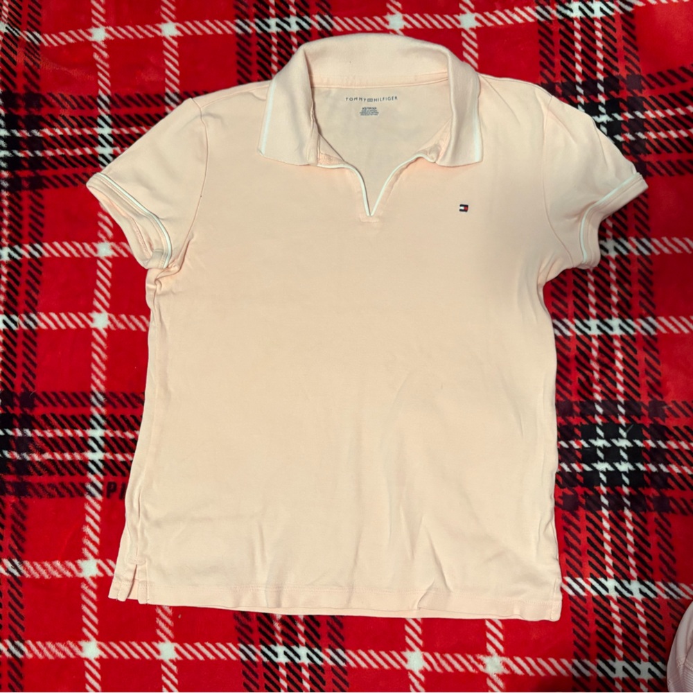 Tommy Hilfiger Peach Polo Shirt